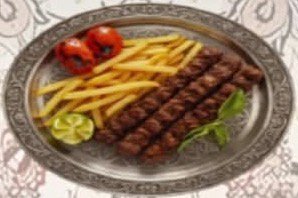 Mutton Kabab with French Fries