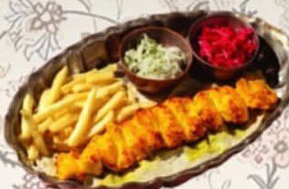 Grilled Hamour Fish Fillet with French Fries