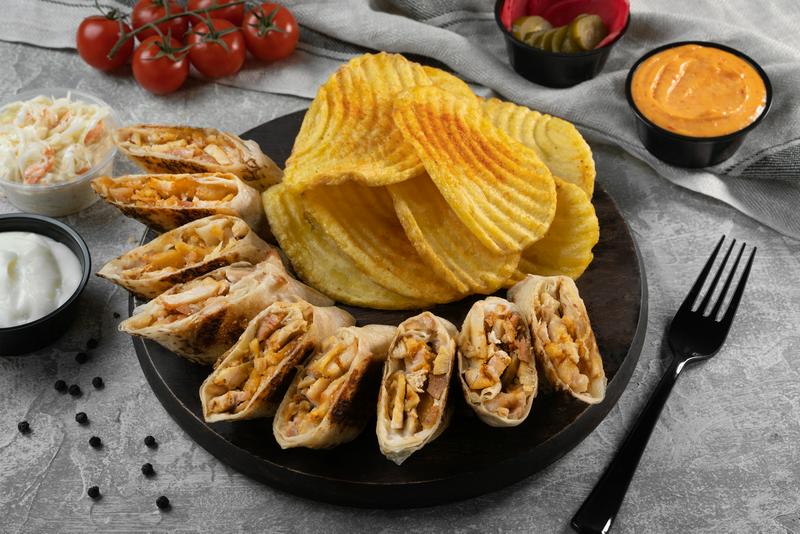 شاورما عربی مرغ (دوبل)