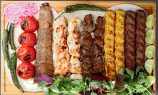 Mixed Kebab Platter for Four