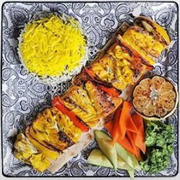 كباب سمك على السيخ