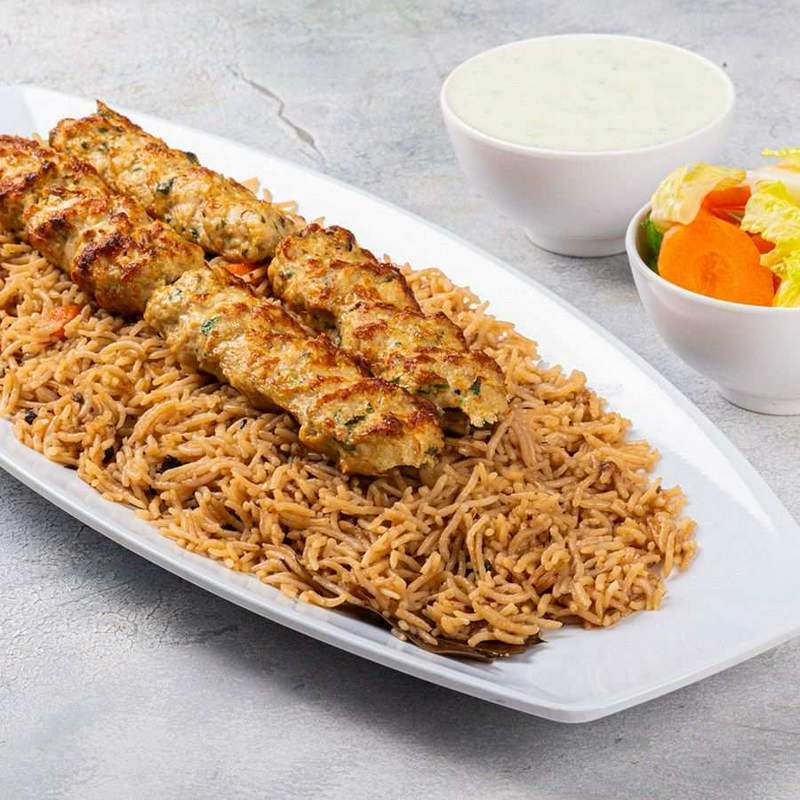 پلاتر کباب با برنج