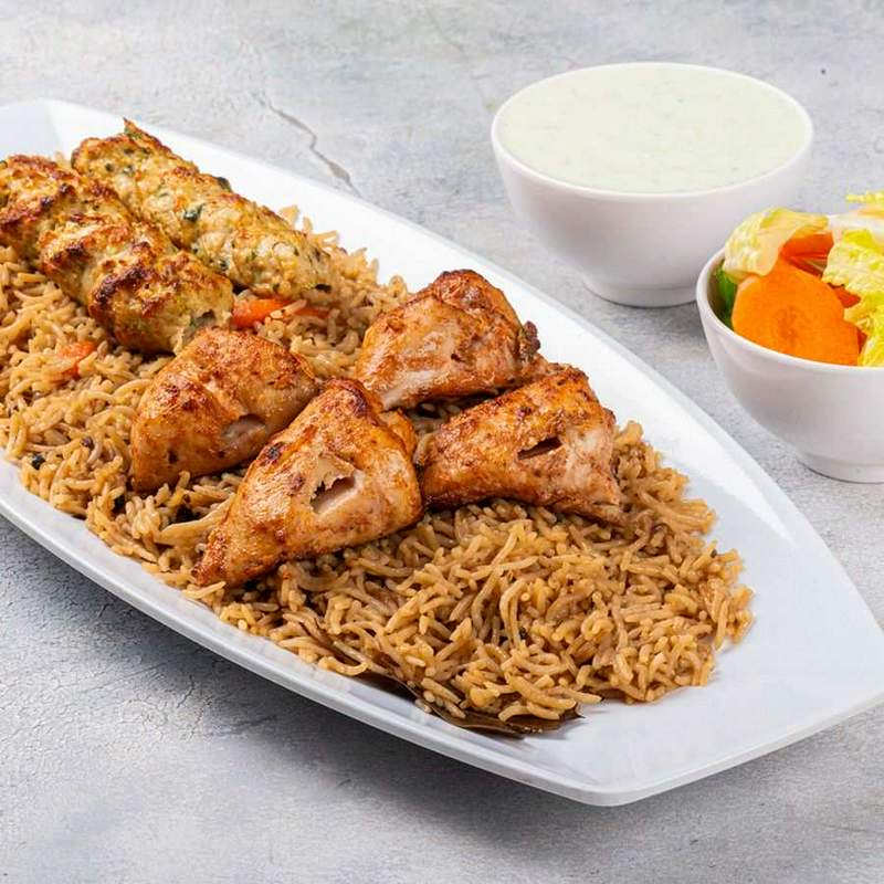 پلاتر میکس گریل با برنج