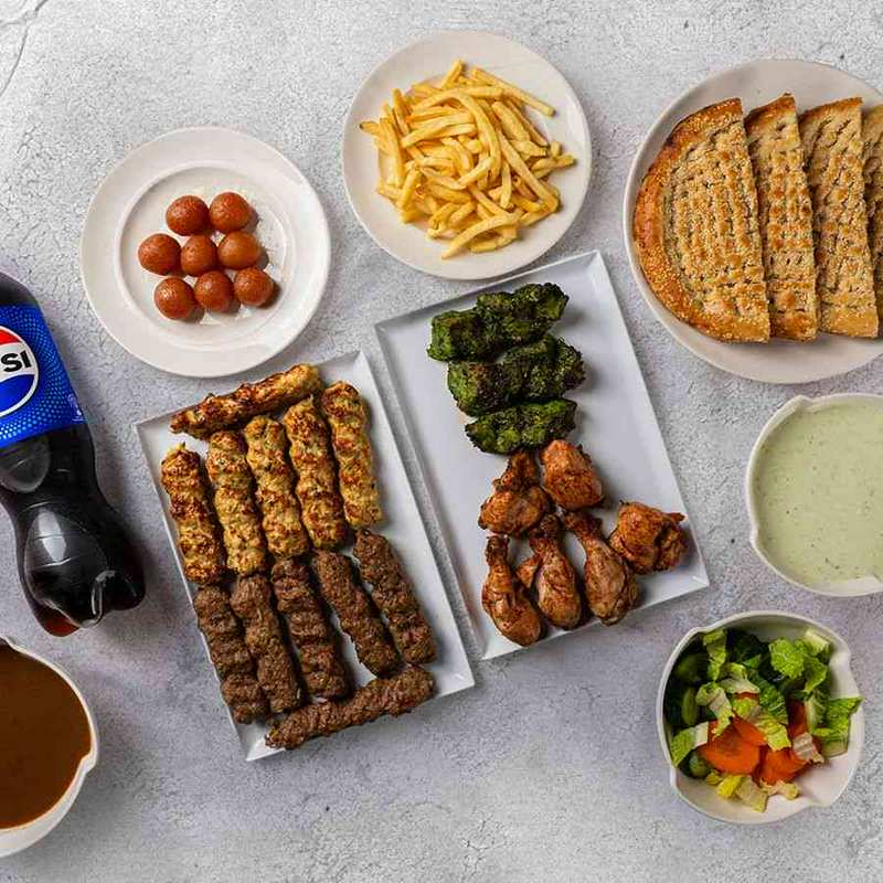 پلاتر باربیکیو چهارنفره (۳ تا ۴ نفر)