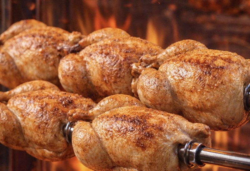 half Rotisserie chicken
