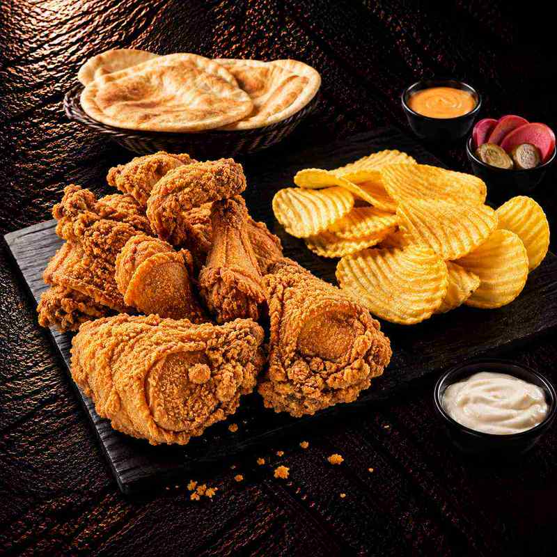 4 Pieces Broasted Chicken Meal