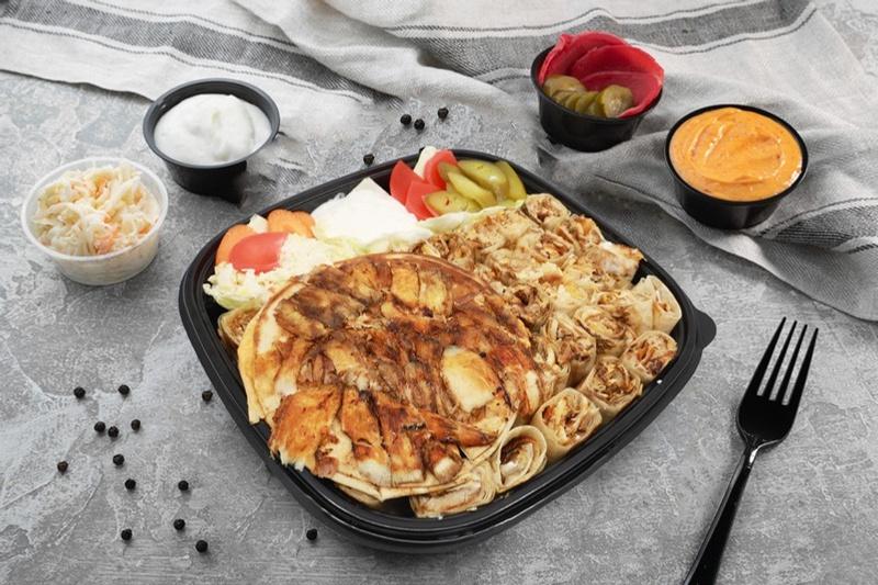 Shawarma Family Meal with 4 Kibbeh