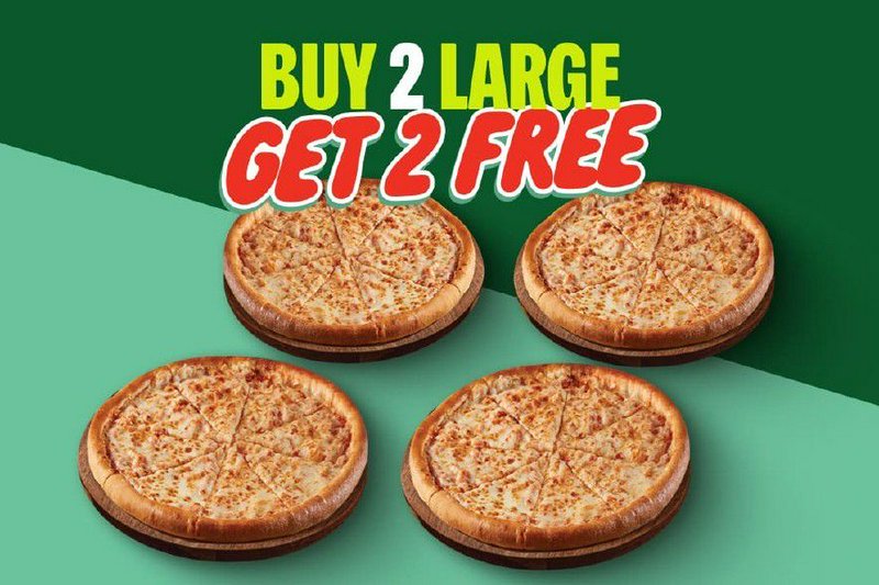 Friday Special Margherita: Buy 2 Get 2 Free (L) Margherita Pizzas