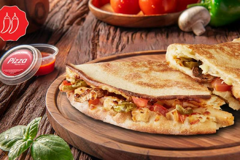 Spicy Chicken Ranch Papadia