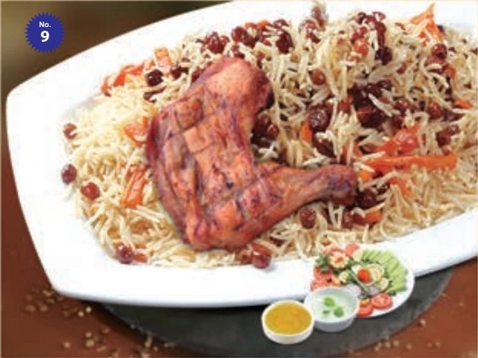 Afghan Pulao with BBQ Chicken