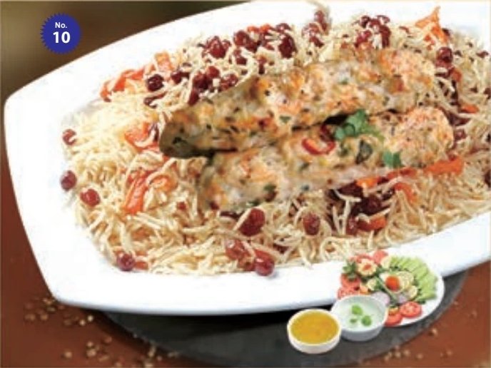 Afghan Pulao with Chicken Reshmi