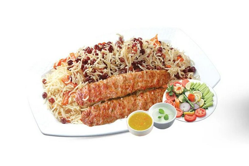 Chicken Shami Kebab Pulao