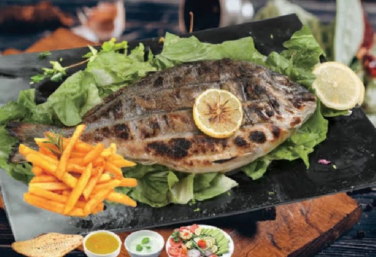 Sea Bream with Olives & Lemon