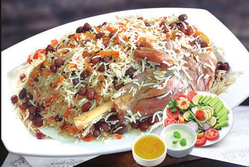 Afghan Pulao with Lamb Shank