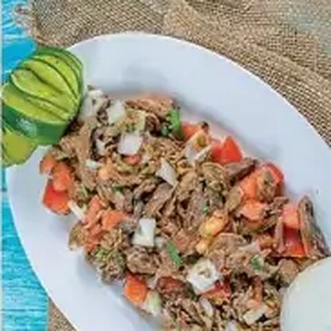 مالح منچوری با پیاز و گوجه