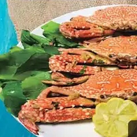 خرچنگ با لیمو و سیر